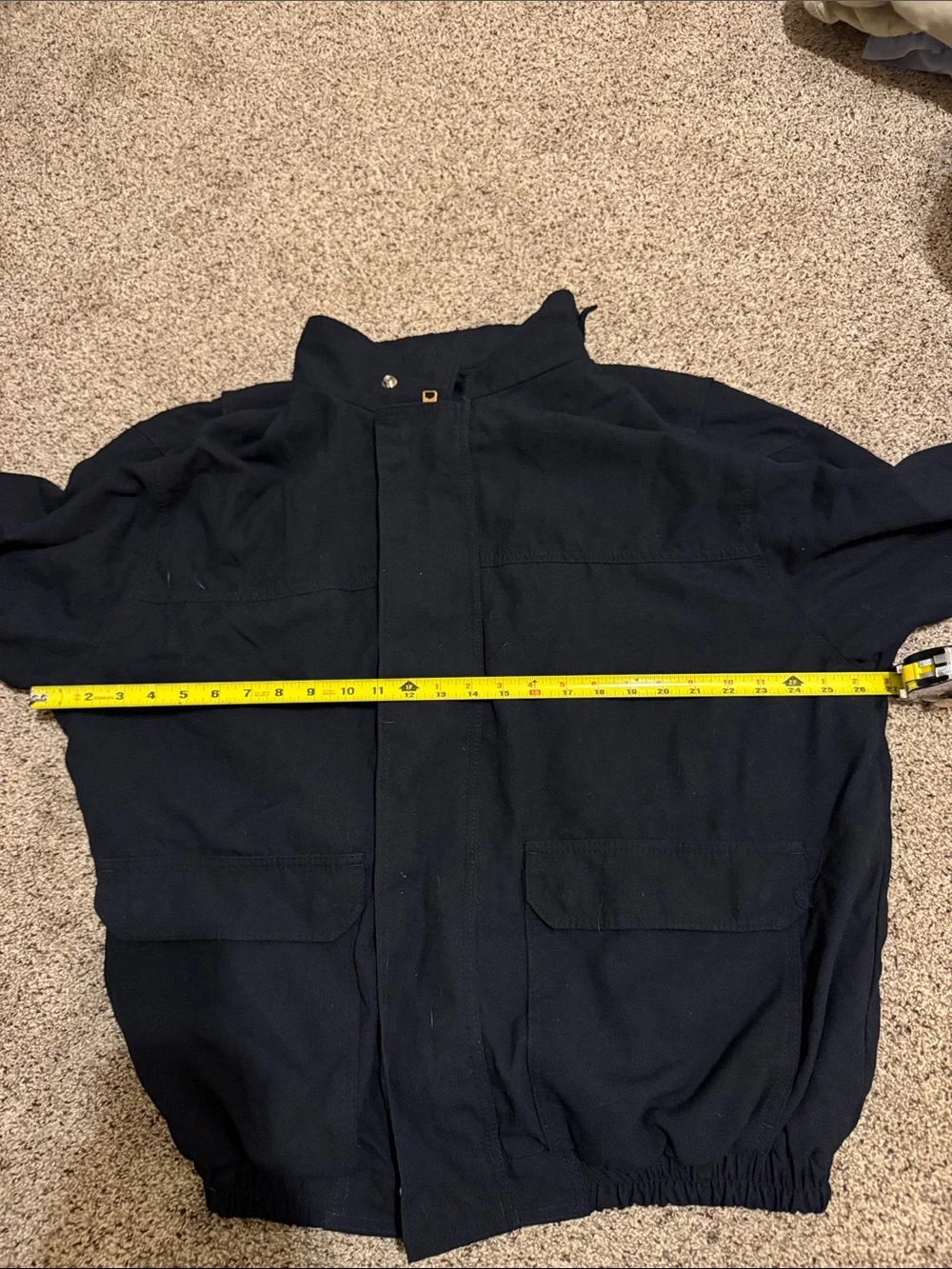 Bulwark FR Protective Apparel Men's Navy Bomber Jacket size XXL